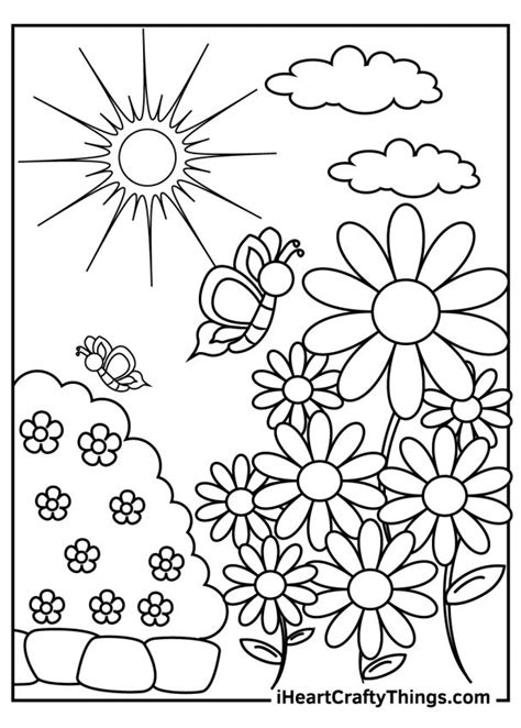 30 Garden Coloring Pages (100% Free Printables)