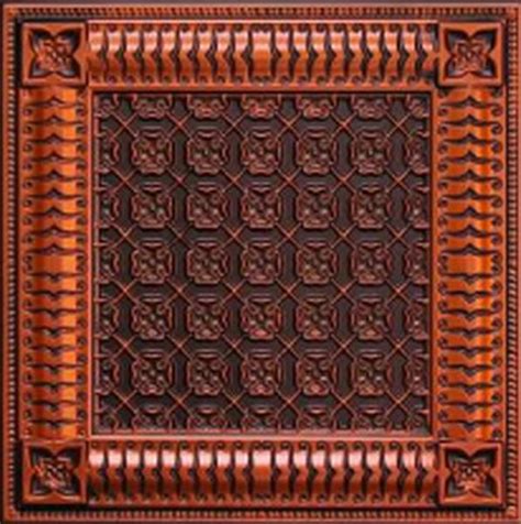 256 Antique Copper Decorative Ceiling Tiles