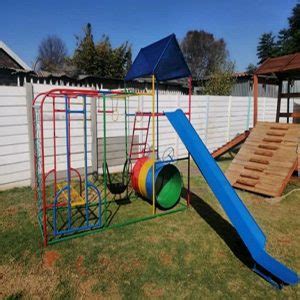 Single Jungle Gym (with 1 Tyre Swing, 2 Seater Swing and Steel Slide ...