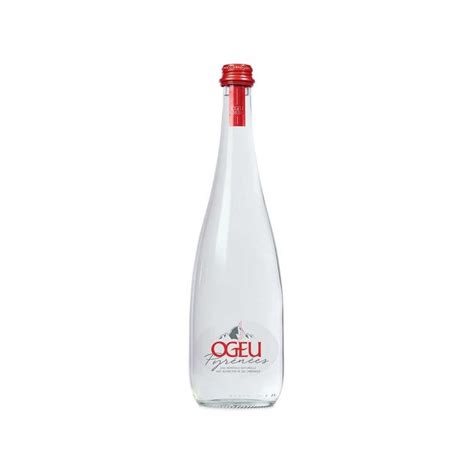 OGEU Sparkling Mineral Water Glass Bottle 75 cl SOURIRE DES SAVEURS ...