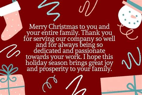 Christmas Thank You Messages To Employees