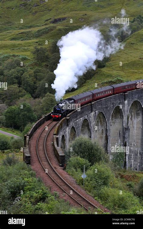 Jacobite Steam Train Stock Photo - Alamy