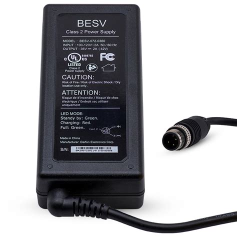 Besv 36V Electric Bicycle Battery Charger