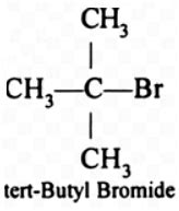 Write the IUPAC name structure and one isomer for tertbutyl bromide ...