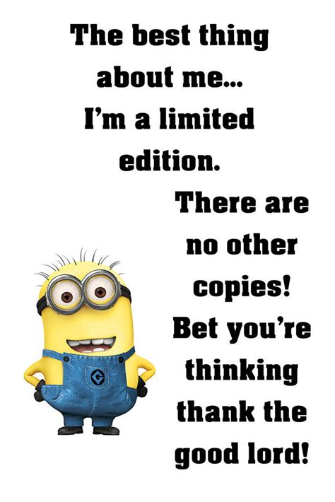 Minion Quotes Limited Edition Funny Motivational Poster – My Hot Posters