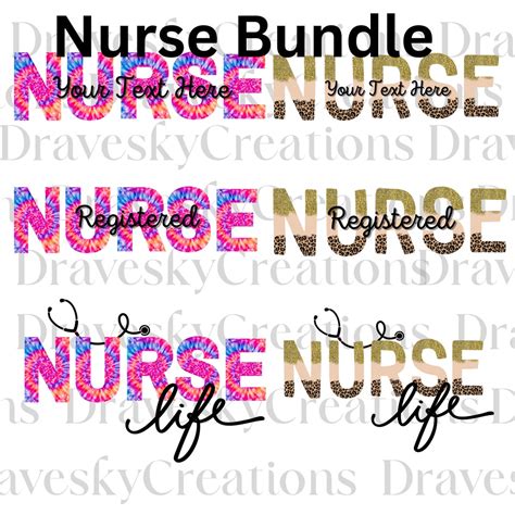 Nurse Life Svg Bundle, Nurse Life Png, Custom Nurse Svg, Custom Nurse ...