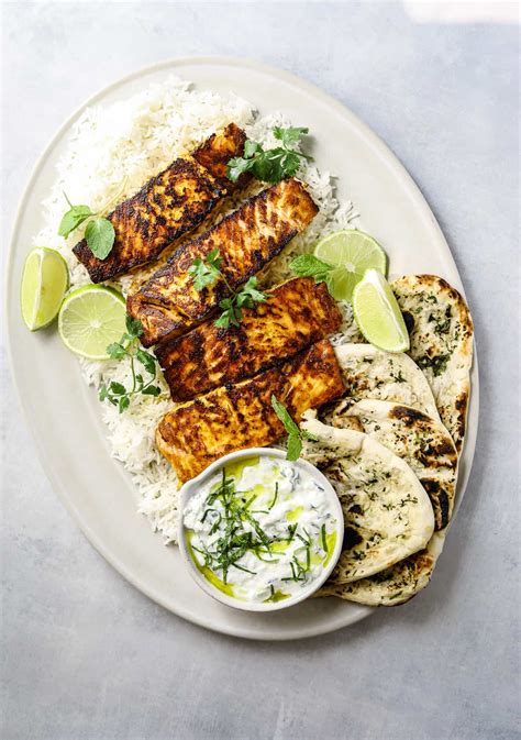 Tandoori Salmon with Cucumber Raita - Craving California