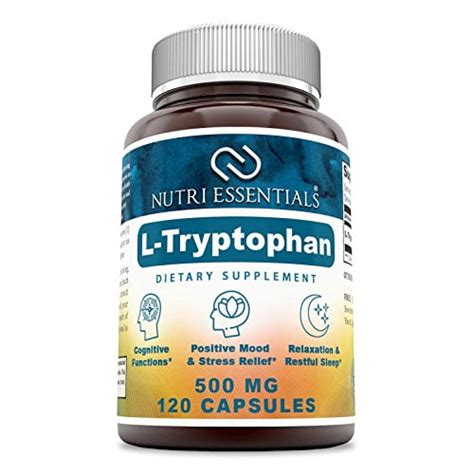 Nutri Essentials L-Tryptophan Dietary Supplement - Natural Sleep Aid ...