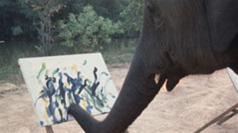 elephant painting picture hoax - Elyse Lewandowski