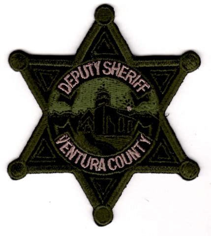 IRON OR SEW-ON PATCH SHOULDER PATCH VENTURA COUNTY SHERIFF Collectibles ...