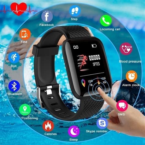 2019 New Smart Watch Bluetooth Sports Watch USB Rechargeable Heart Rate ...