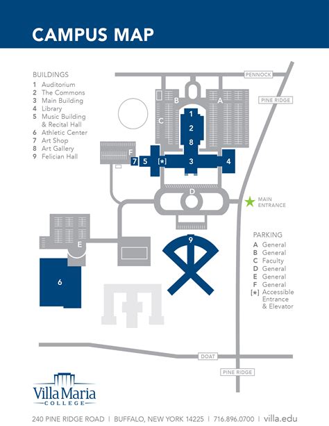 Campus Map & Virtual Tour - Villa Maria College - Take Your Talent Further