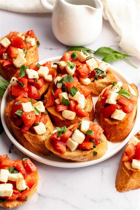 Bruschetta With Mozzarella 10 Minute Recipe Rich And Delish