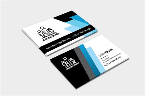 Consultant Business Card Template - PSD, Ai & Vector - BrandPacks