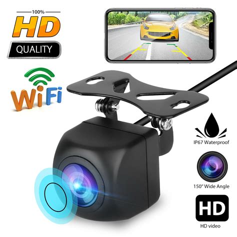 WiFi HD Wireless Car Rear View Cam.Wireless Backup Camera - Waterproof ...