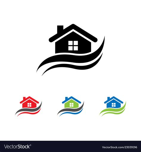 House logo design Royalty Free Vector Image - VectorStock