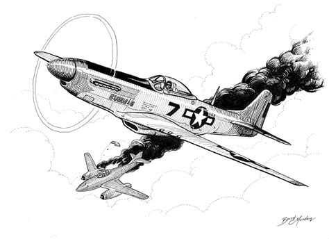 Ww2 Plane Sketch at PaintingValley.com | Explore collection of Ww2 ...