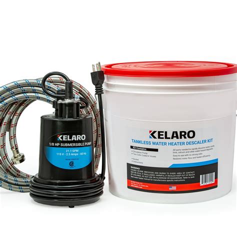 Kelaro Home Tankless Water Heater Cleaning and Descaler Kit - Walmart.com