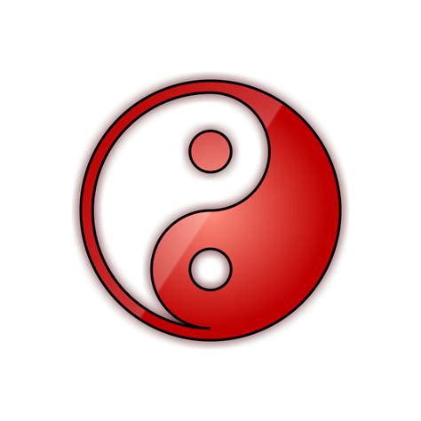 Red Yin Yang Symbol Free Stock Photo - Public Domain Pictures