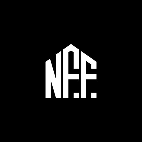 NFF letter logo design on BLACK background. NFF creative initials ...