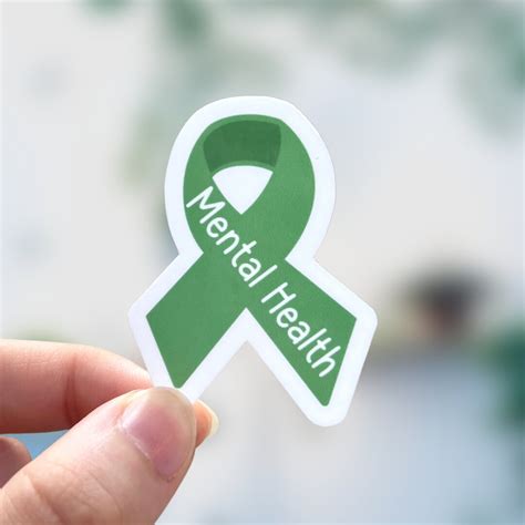 Mental Health Awareness Ribbon Sticker Chronic Illness Chronic Illness ...