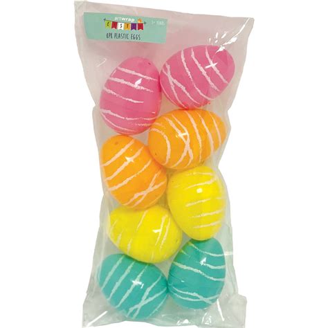 Easter Plastic Surprise Eggs Bright 8 Pack | Woolworths