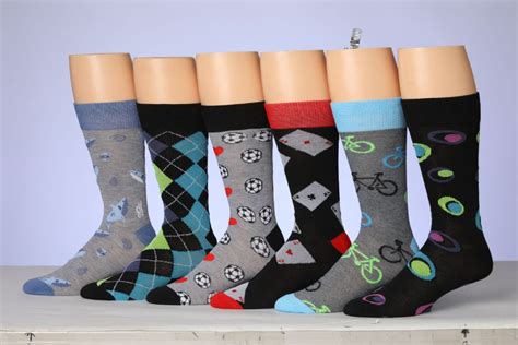 72 Pairs Mens Patterned Dress Socks - Mens Dress Sock - at ...