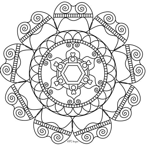 Mandala-gratuit-mpc-design-7 - Mandalas Kids Coloring Pages