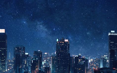 Anime City Skyline Wallpapers - Top Free Anime City Skyline Backgrounds ...