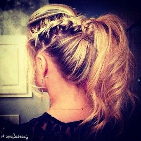 Best 25+ High ponytail braid ideas on Pinterest | Sporty ponytail ...