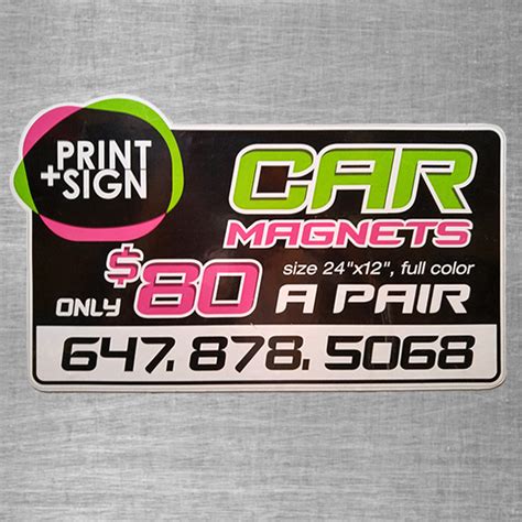 Magnetic Car Signs – Print Plus Sign