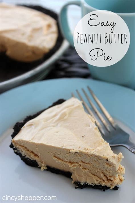 Easy Peanut Butter Pie Recipe - CincyShopper