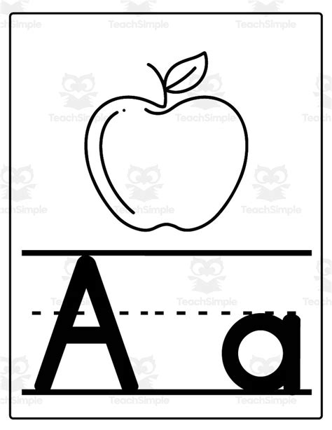 Black and White Version Alphabet Posters by Teach Simple