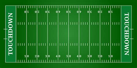 American Football Field Top View Stock Illustration - Download Image ...