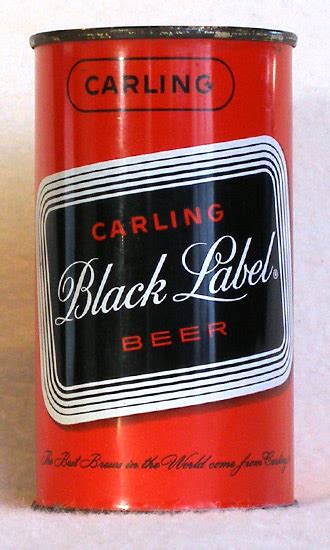 Black Label Beer Vintage Flat Top Beer Can from Vintagecans.com