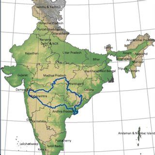 Geological setting of the Godavari River basin (from... | Download ...