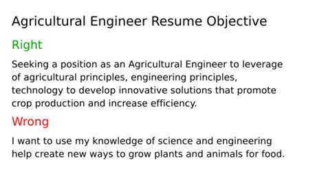 Top 16 Agricultural Engineer Resume Objective Examples