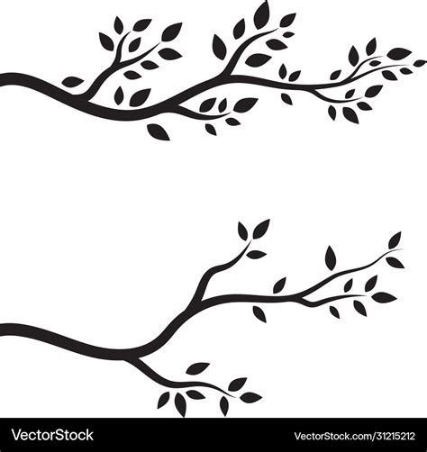 Tree branch design Royalty Free Vector Image - VectorStock