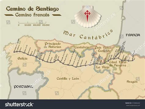 20,913 Camino De Santiago Map Images, Stock Photos & Vectors | Shutterstock