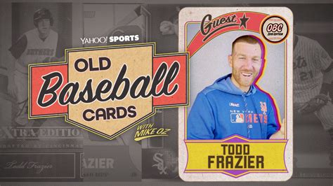 Todd Frazier opens old baseball cards