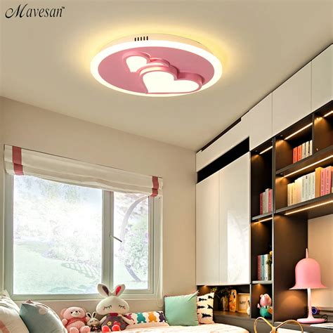 Acrylic Round LED ceiling light decorative kids bedroom ceiling lamp ...