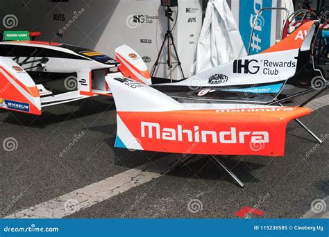 Mahindra Logo on FIA Formula E Racing Car Body Style Editorial Image ...