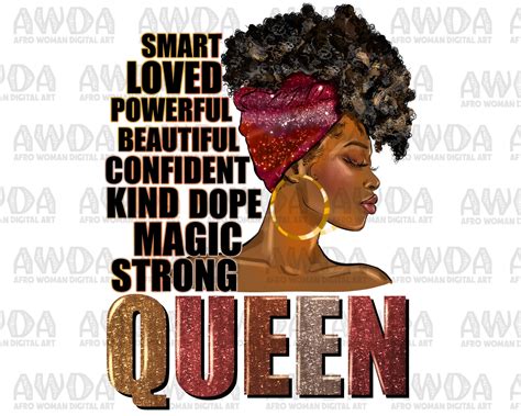 Black Queen Quotes Png Sublimation Design Download Black - Etsy