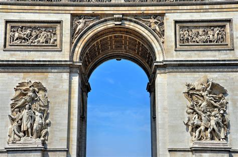 Arc de Triomphe South Façade Detail in Paris, France - Encircle Photos