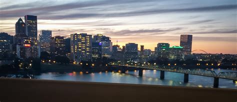 Skyline sunset : r/Portland