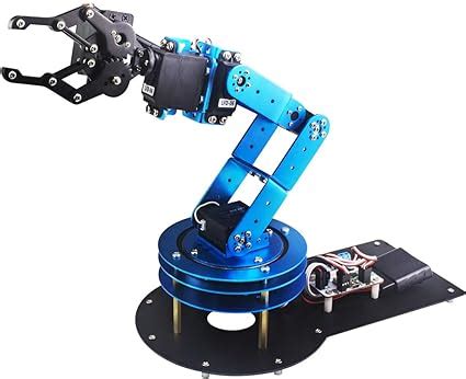 Amazon.com: Robotic Arm Kit 6DOF Programming Robot Arm with 5 Servo ...