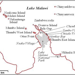 Map of Lake Malawi National Park. | Download Scientific Diagram