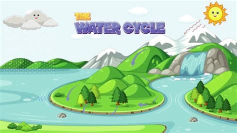 Water Cycle Animation Suitable Kids Young Stock Footage Video (100% ...