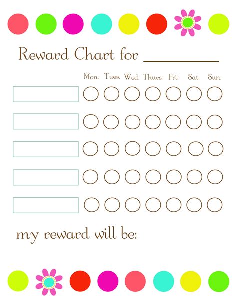 Printable Weekly Sticker Chart