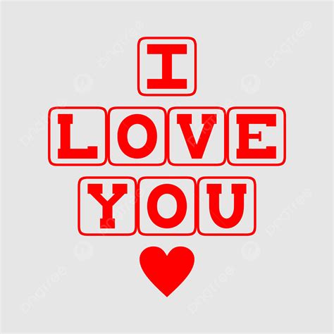 I Love You Vector Hd Images, I Love You Typography, I Love You ...